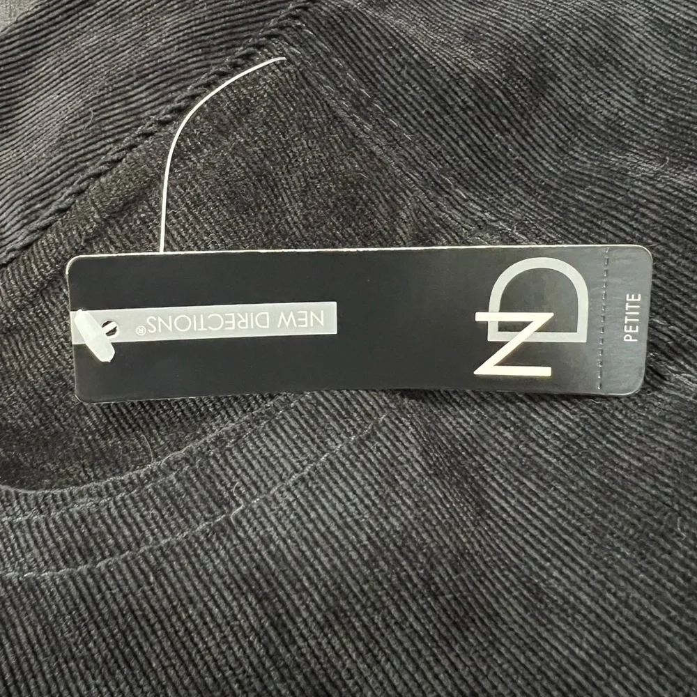 ND Black Corduroy Straight Leg Pants Size 10P